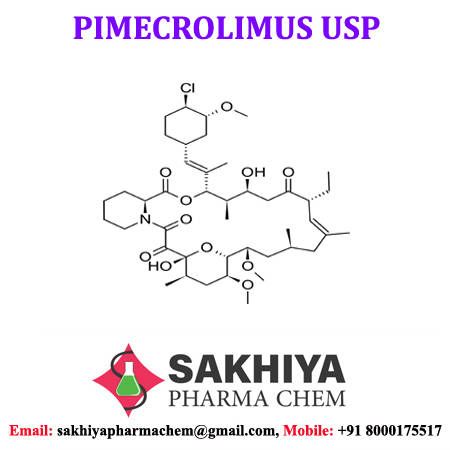 Pimecrolimus - White Crystalline Powder, 98% To 102% Purity, Sweet Taste, Water Soluble, For Atopic Dermatitis Treatment