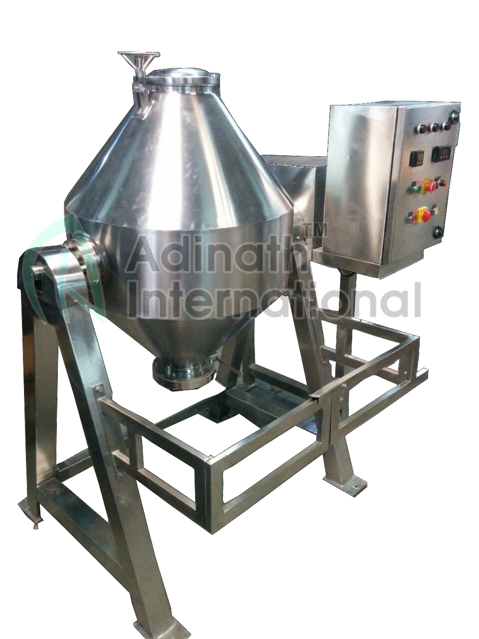 R&d Double Cone Blender - Stainless Steel, 1200x900x1070 Mm | 220v Power, 100-150 Kg Weight, Efficient Mixing For Pharmaceuticals, Food, And Chemicals