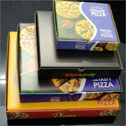 Printed Pizza Box - Paper Material | Customizable Printed Designs, Strong and Eco-Friendly Packaging Solution