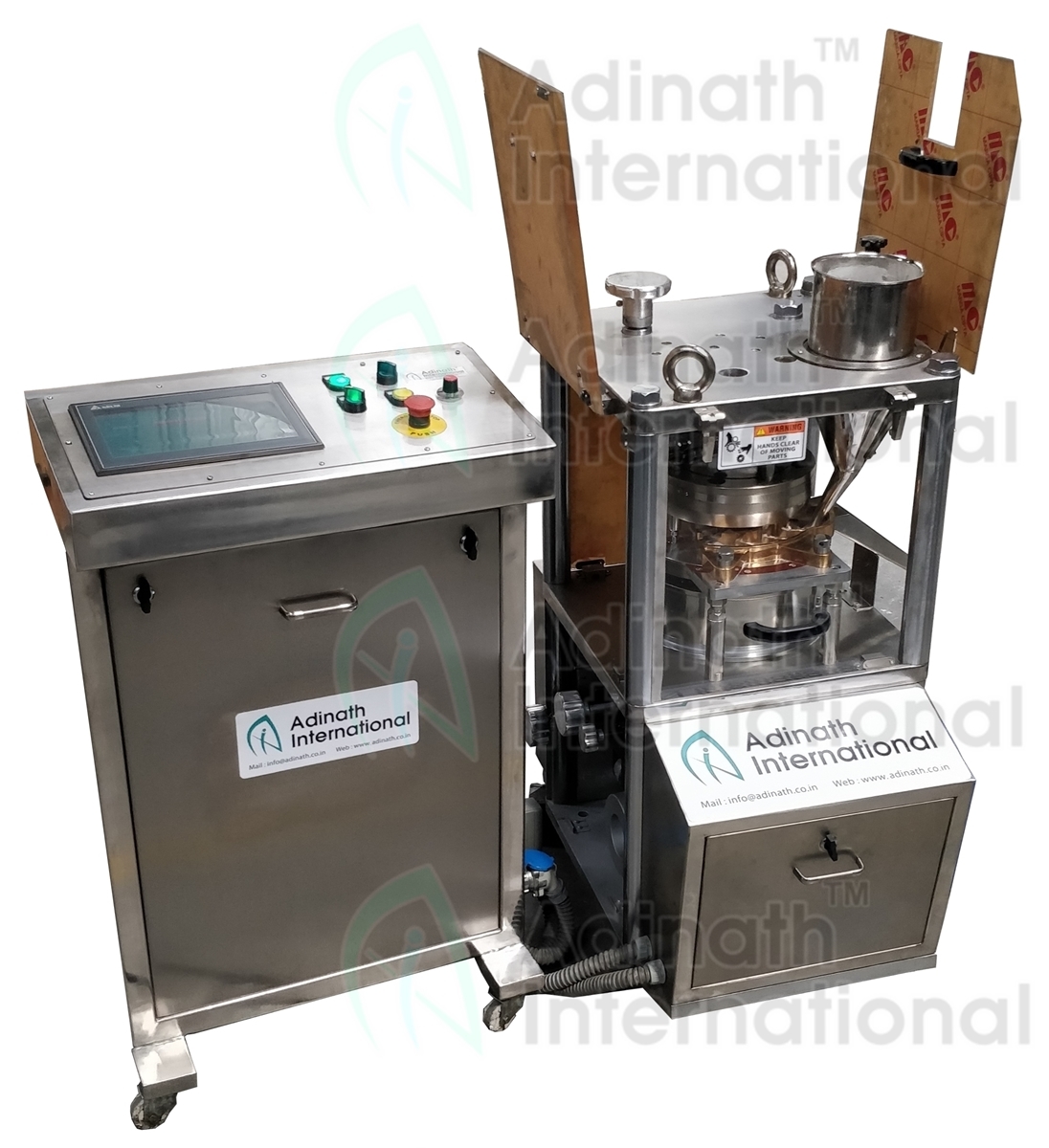 Multipunch Tablet Press Machine - Stainless Steel, 1200 X 800 X 1200 Mm, Silver | Semi-automatic, Electric Drive, 1 Year Warranty, Human Machine Interface