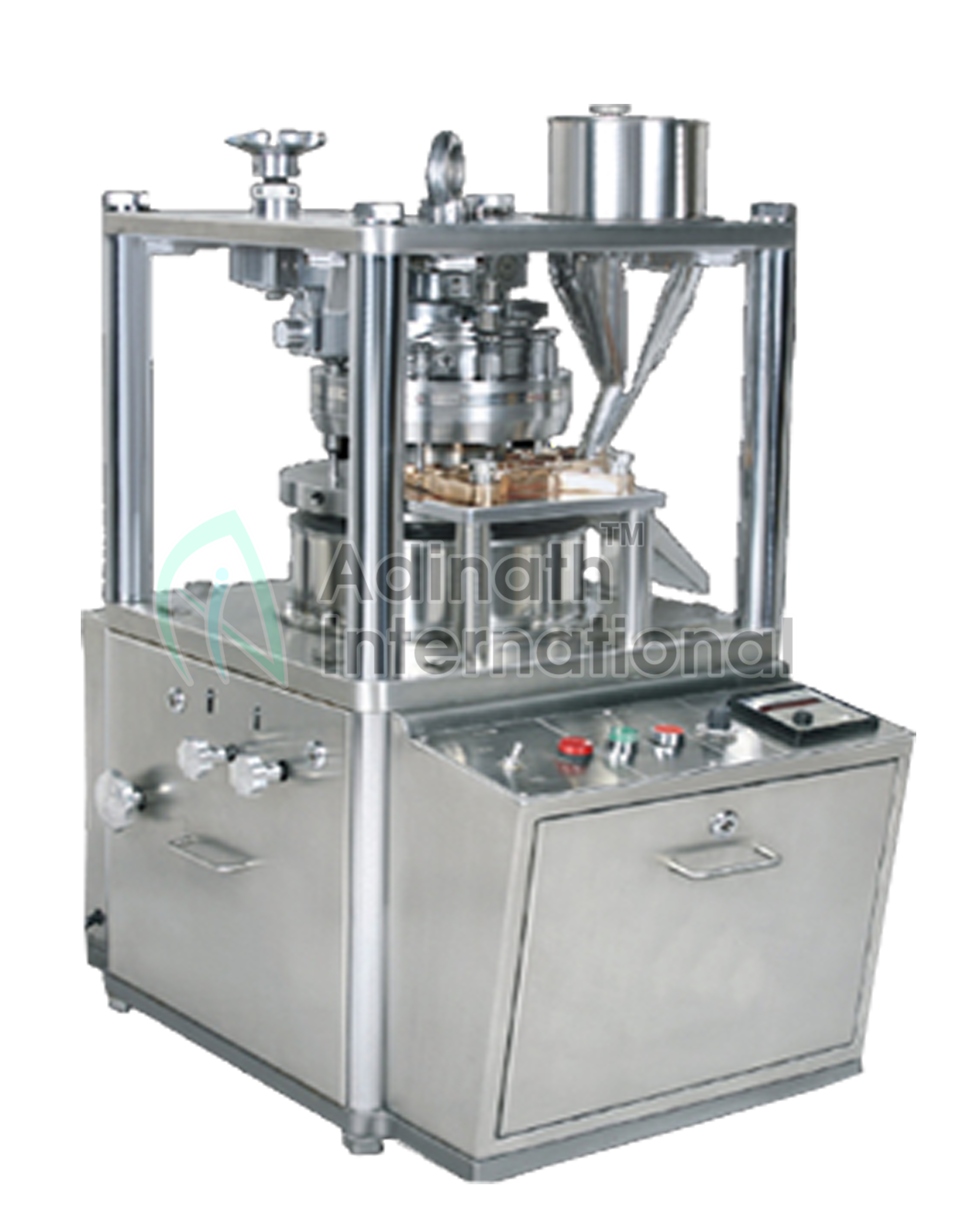 Rotary Tablet Press Machine - Stainless Steel, 1200 X 800 X 1200 Mm, Semi-automatic, Effective Dust Extraction , Easy Operation, Longer Service Life, Variable Speed Pulley