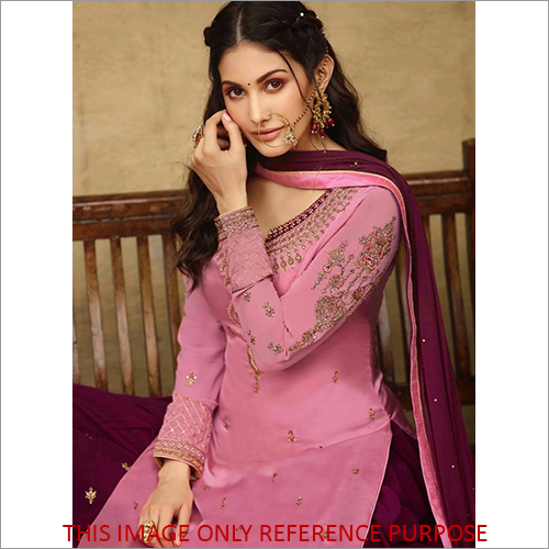 Indian Embroidered Designer Palazzo Suit