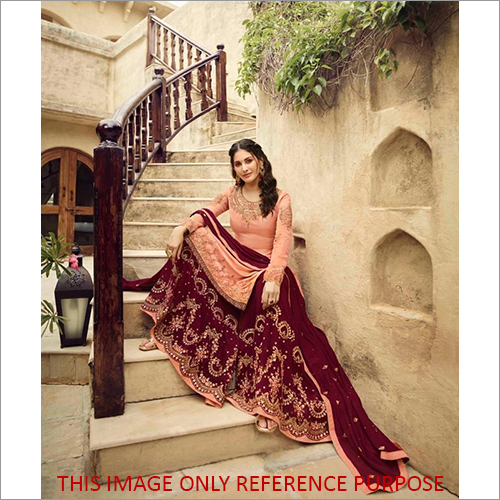 Indian Havey Embroidered Sharara Suit