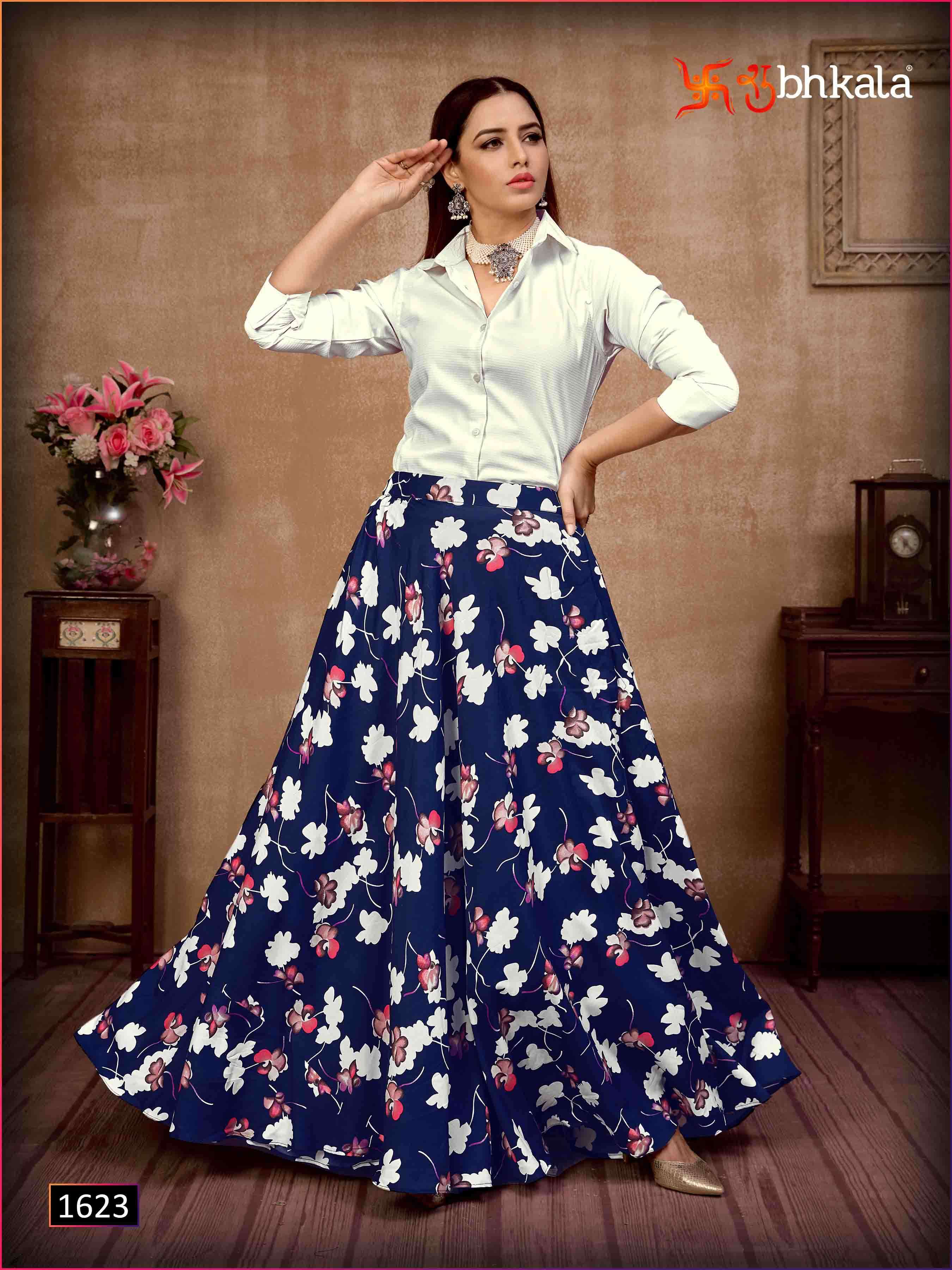 Multi Color Shubhkala Frill And Flare Vol 4 Designer Top And Bottom Catalog