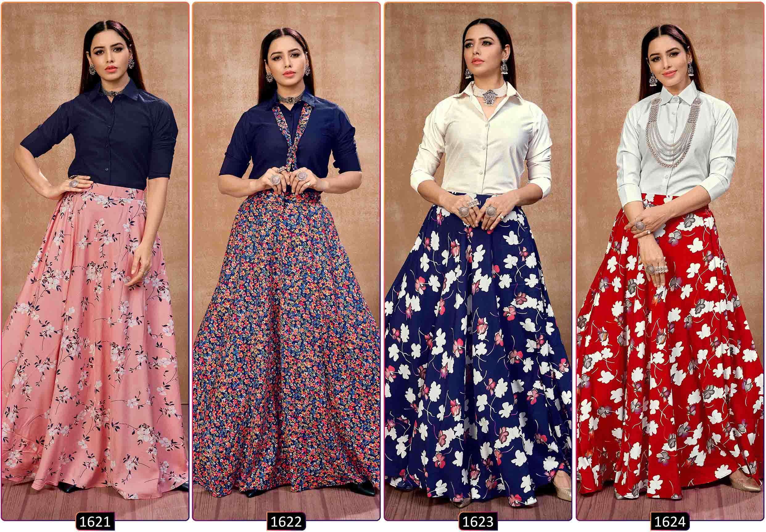 Multi Color Shubhkala Frill And Flare Vol 4 Designer Top And Bottom Catalog
