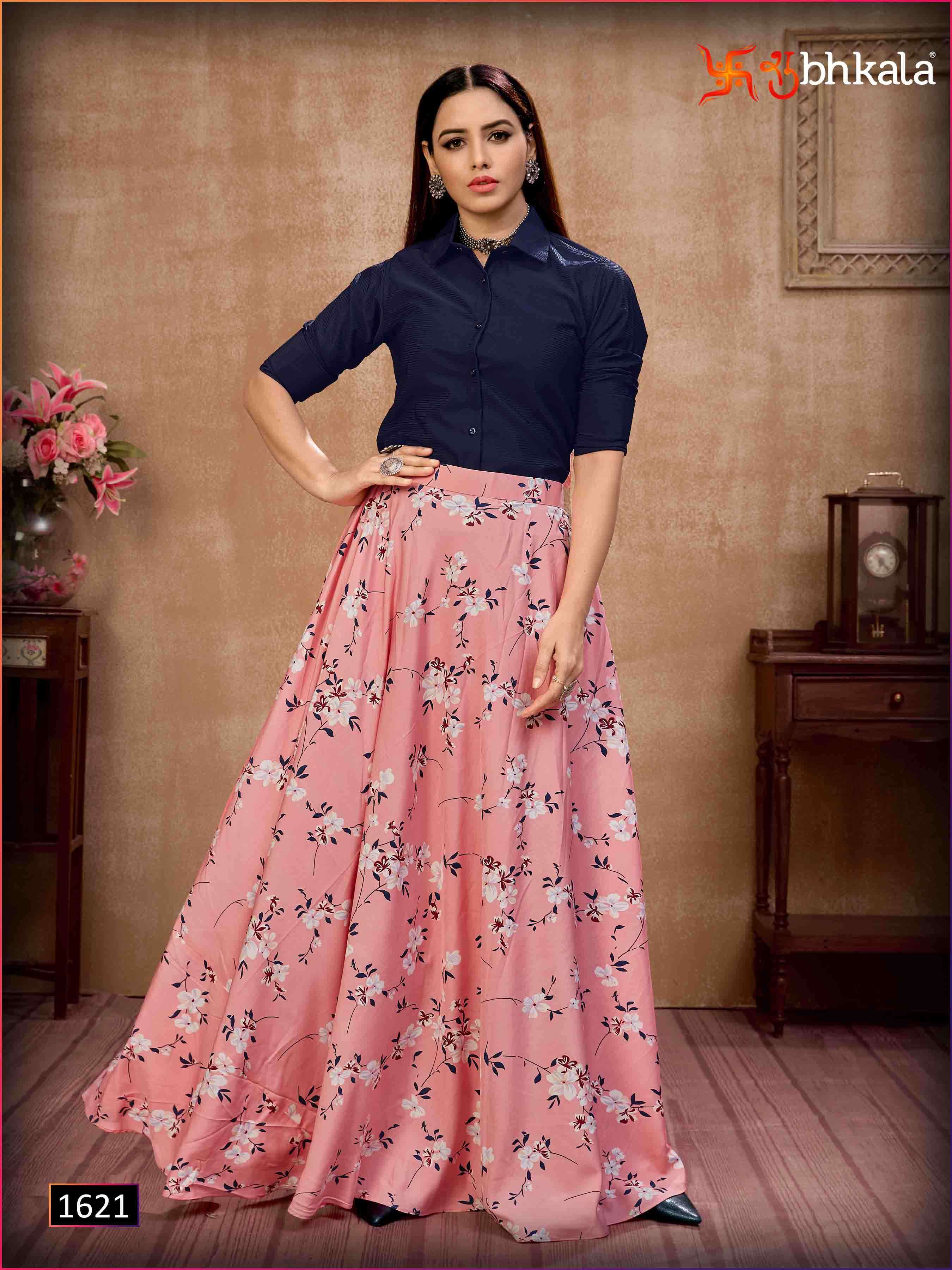 Multi Color Shubhkala Frill And Flare Vol 4 Designer Top And Bottom Catalog