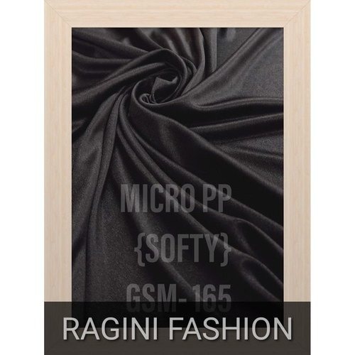 Polyester Micro Pp Lycra Fabric - 32" Width X 36" Tube Length | Soft, Lightweight, Quick Dry, Stretchable, Washable, Plain Texture