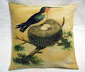 HUMMING BIRD Artwork Cotton Cushion Cover 