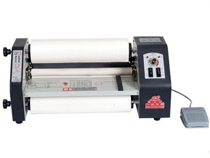 Compact 17" Thermal Lamination Machine TLM 450C - 450mm Max Width, 650mm/min Speed, 0.5mm Thickness, Automatic Electric Operation