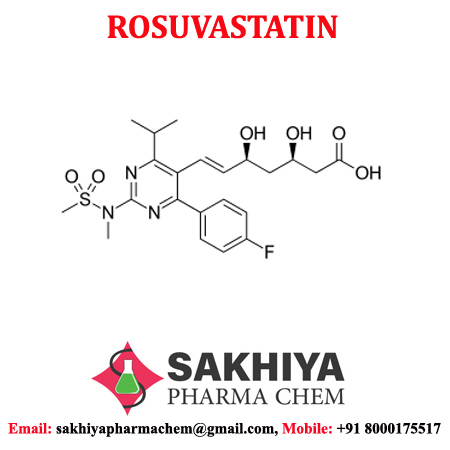Rosuvastatin - 98% Purity, White Crystalline Powder, Molecular Weight 481.539 g/mol, Salty Taste, Lemon Smell, Water Soluble, Shelf Life 3 Years - Prevents Cardiovascular Diseases, Treats Abnormal Lipids