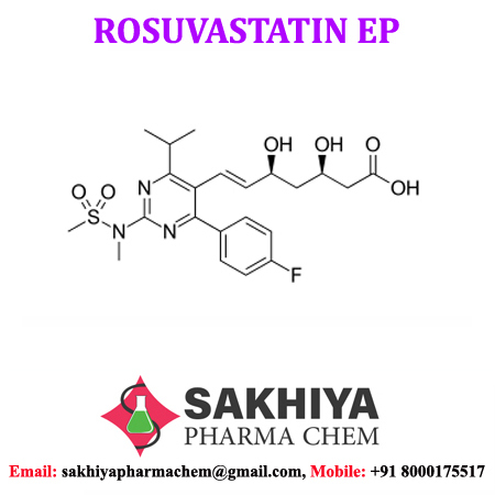 Rosuvastatin - 98% Purity, White Crystalline Powder, Molecular Weight 481.539 G/mol, Salty Taste, Lemon Smell, Water Soluble, Shelf Life 3 Years - Prevents Cardiovascular Diseases, Treats Abnormal Lipids