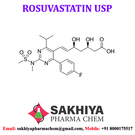 Rosuvastatin - 98% Purity, White Crystalline Powder, Molecular Weight 481.539 G/mol, Salty Taste, Lemon Smell, Water Soluble, Shelf Life 3 Years - Prevents Cardiovascular Diseases, Treats Abnormal Lipids