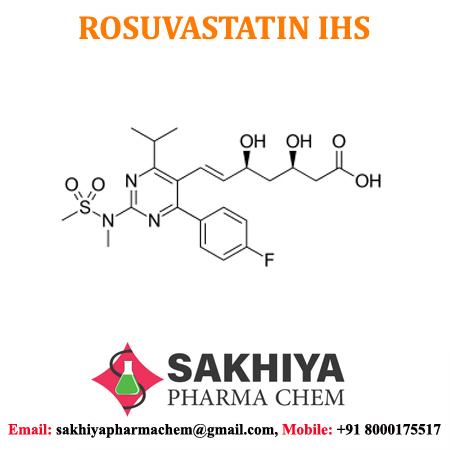 Rosuvastatin - 98% Purity, White Crystalline Powder, Molecular Weight 481.539 G/mol, Salty Taste, Lemon Smell, Water Soluble, Shelf Life 3 Years - Prevents Cardiovascular Diseases, Treats Abnormal Lipids