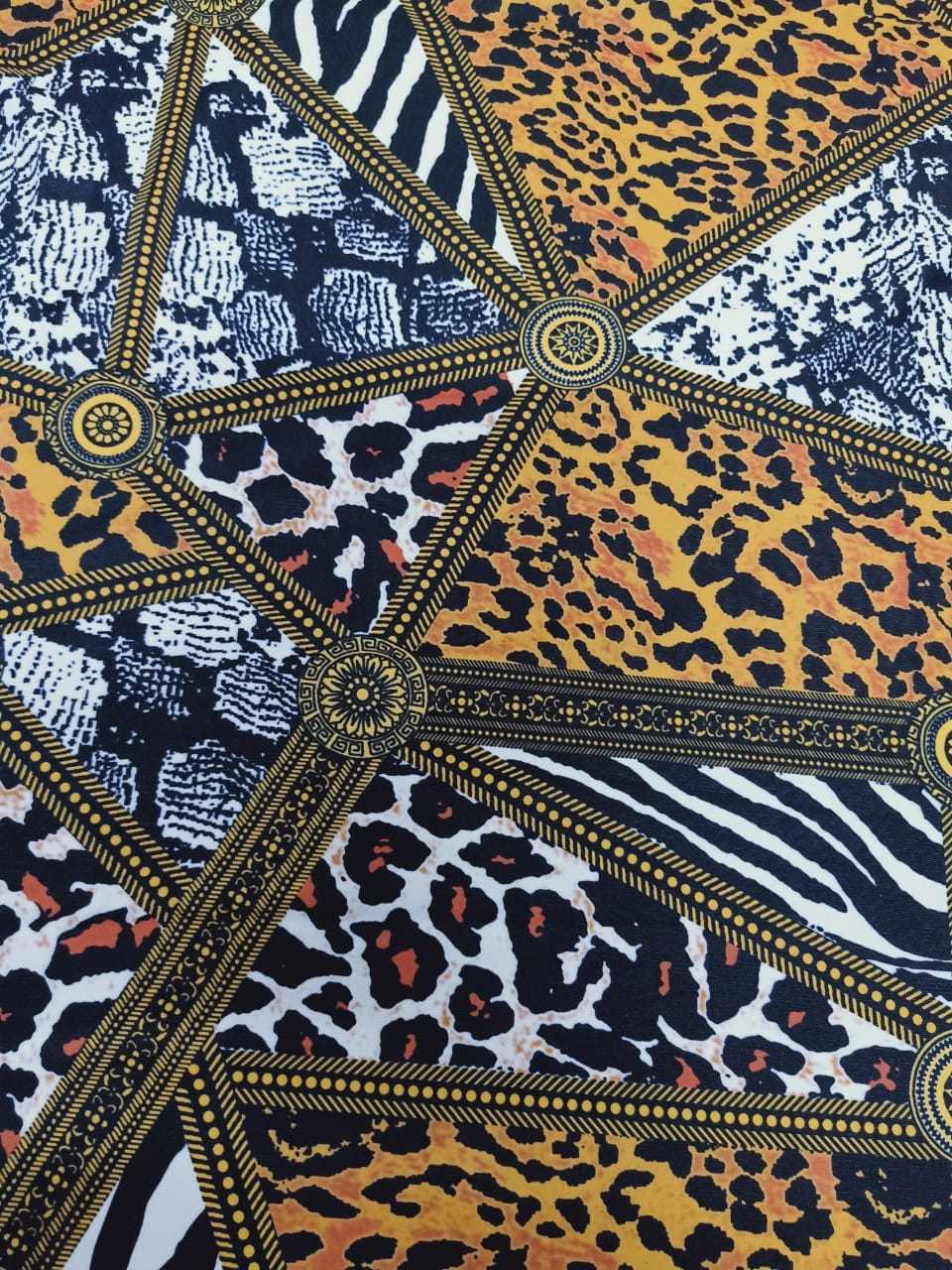 Made To Color Polyester 4 Way Digital Prints Fabric
