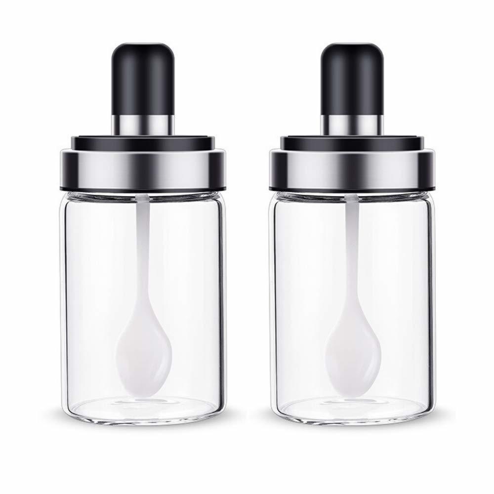 Glass Jar With Lid And Spoon