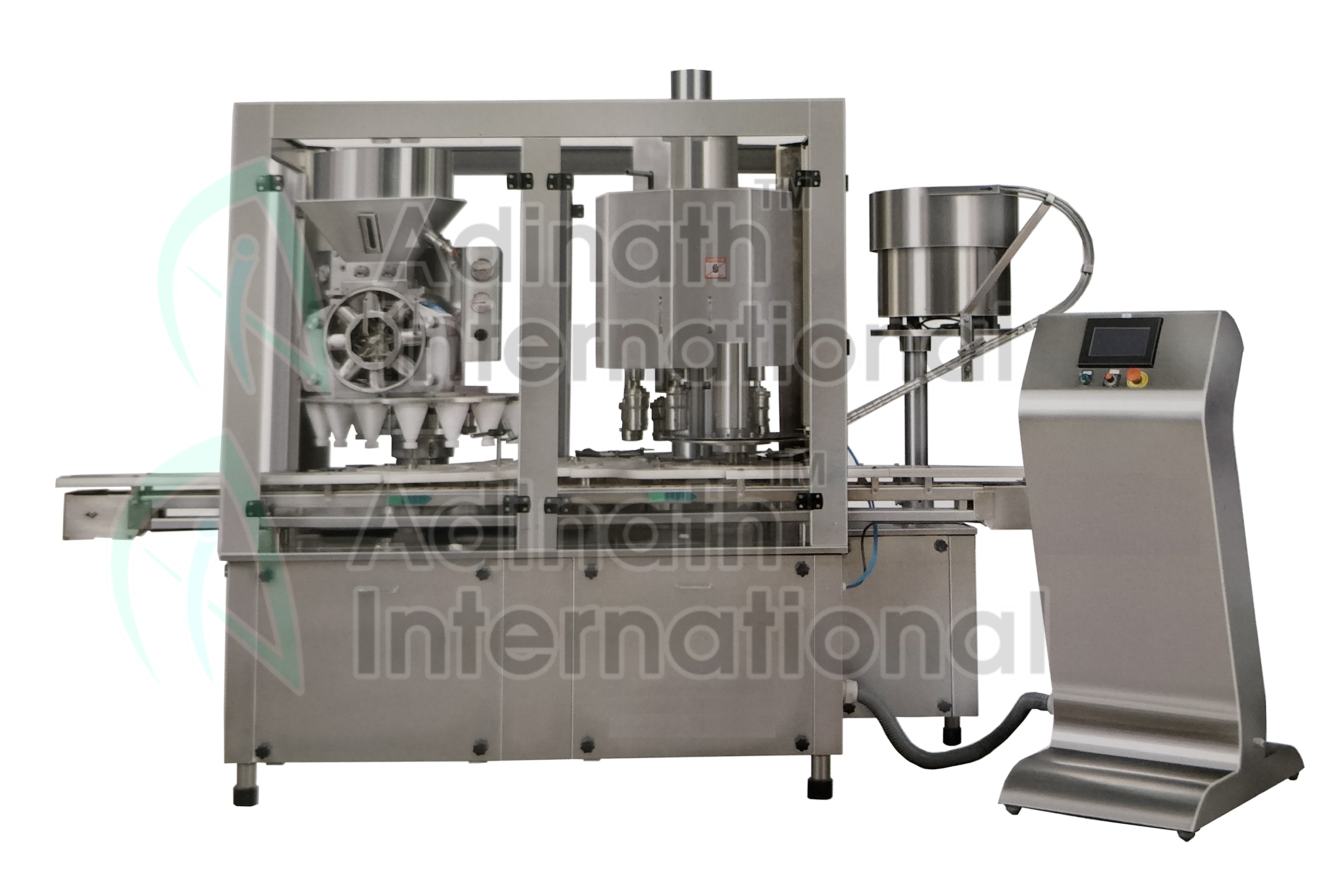 Automatic Dry Syrup Filling Machine - Stainless Steel 316l, 1400x800x1900 Mm, Silver | 20-50 Fills/minute, No Container-no Filling System, Versatile For Pharmaceutical & Food Industries