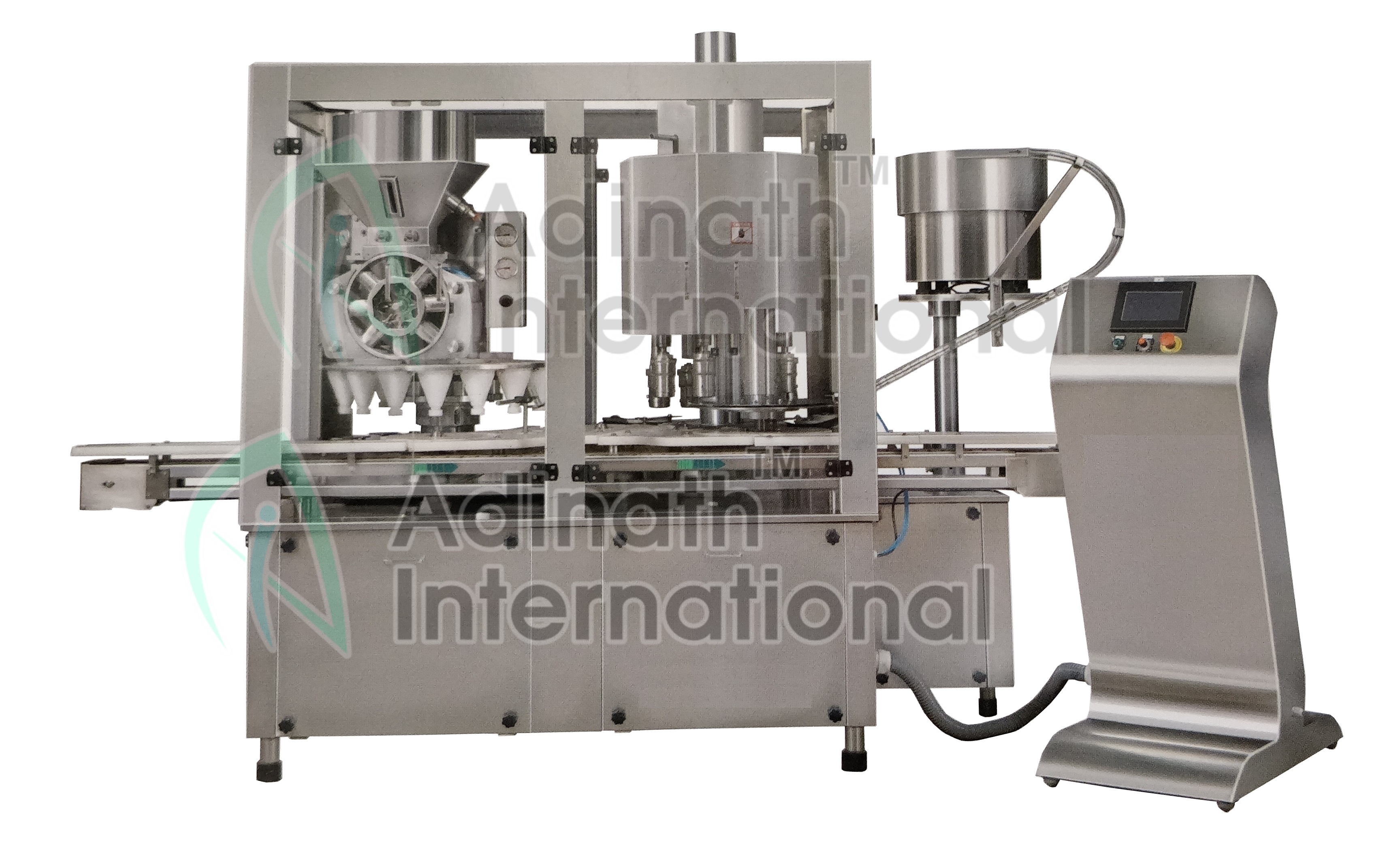 Automatic Dry Syrup Filling Machine - Stainless Steel 316l, 1400x800x1900 Mm, Silver | 20-50 Fills/minute, No Container-no Filling System, Versatile For Pharmaceutical & Food Industries