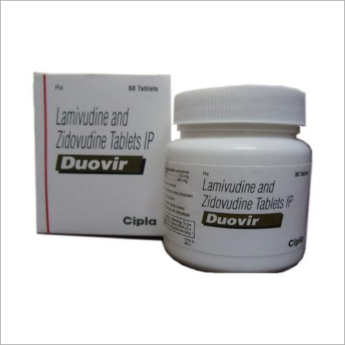 Lamivudine Zidovudine Tablet - 60 Tablets | Combination Treatment for HIV Infection, Suitable for All Age Groups, Store in Cool, Dry Place