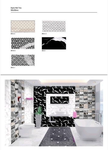 Any Color 100 X 200 Mm Digital Wall Tiles