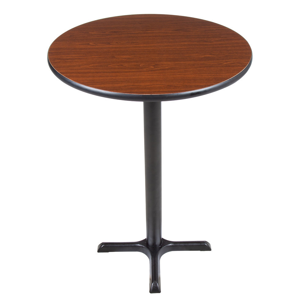 Restaurant Dinning - Iron Frame Bar Height Table 30" , Durable Laminated Top, Customizable Color, Easy To Clean, Eco-friendly Design, Versatile Seating For 4