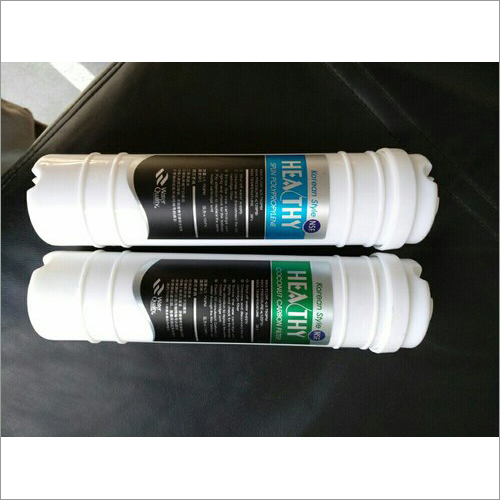 RO Inline Filter - Plastic, 11 Inch Round Shape, White Color | Ideal for Industrial, Commercial, and Domestic Use