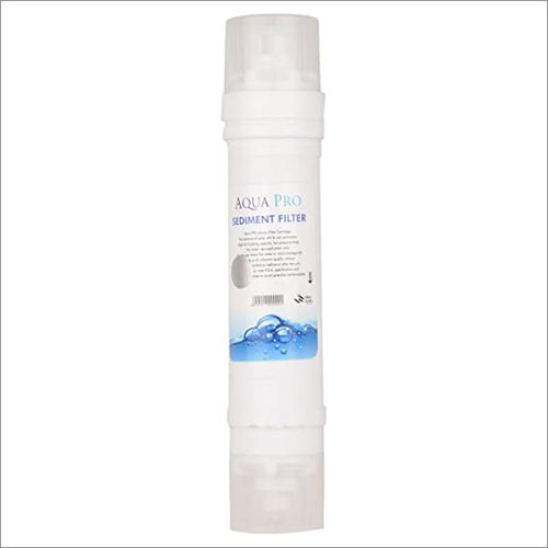 Inline Sediment Filter - Plastic Material | RO Compatible, Round Shape, White Color, Effective Contaminant Removal
