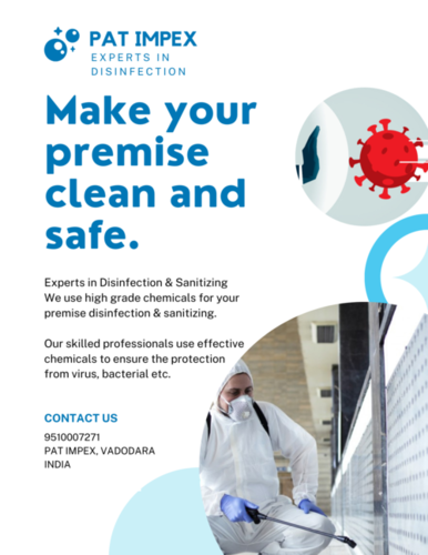 Disinfection Sanitizing Service Application: Pharmaceutical
