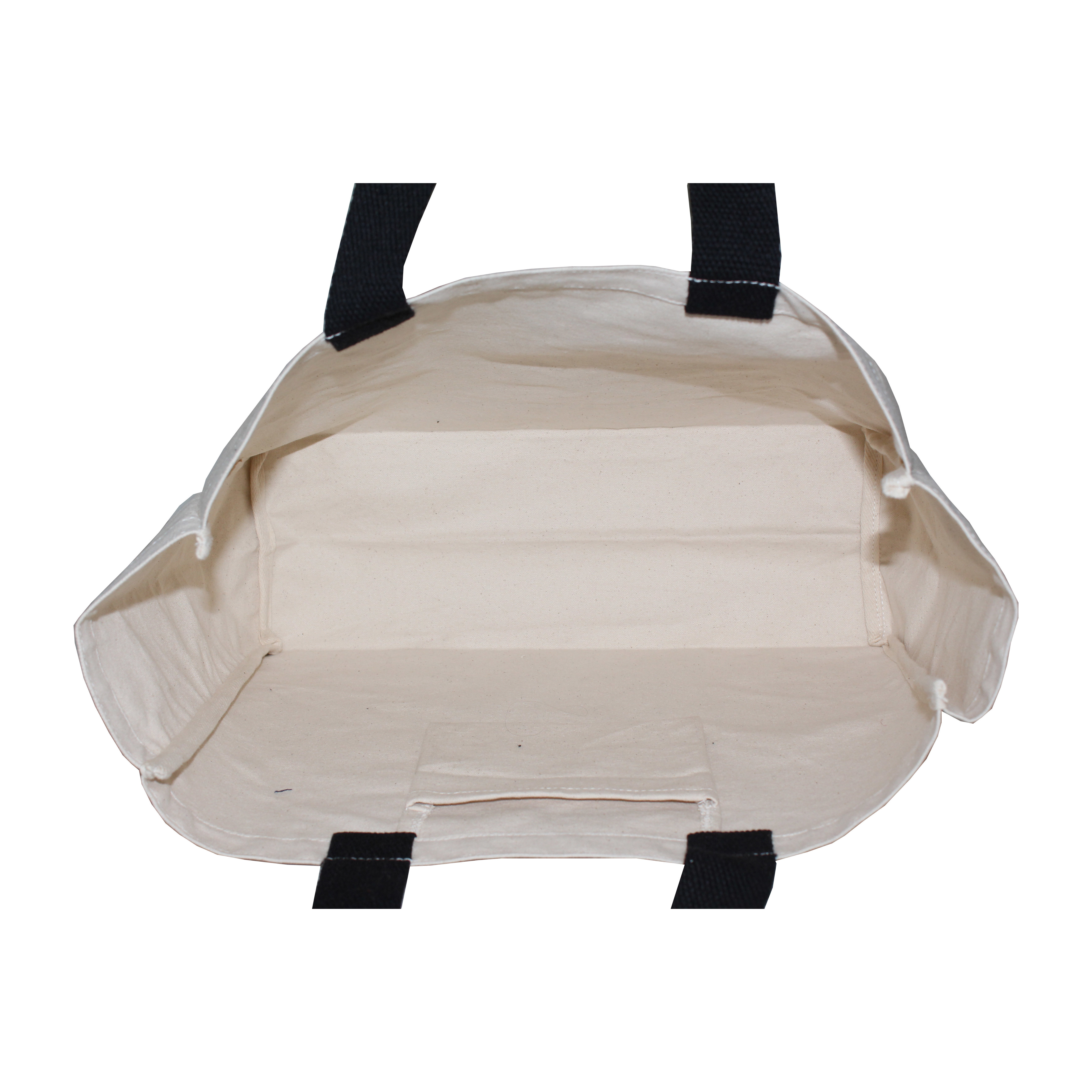 Cotton Web Handle Fashion Promotion Use Canvas Shopping Bag - 12 Oz Natural Canvas, 33 H X 40 W X 15 Cm, Open Closure, Re-usable, Eco-friendly, Moq 500 Pcs