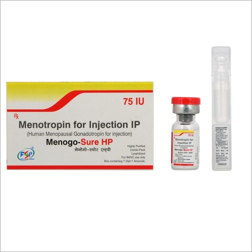 MENOGO-SURE HP 75 IU - HMG Injection 75 IU, Powder Form, Recommended for Gynec Patients, Dosage Guidelines: As per Gynecologist