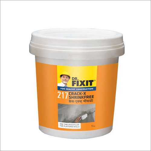 Dr. Fixit 217 Crack-X Shrinkfree Waterproofing Coating - Base Acrylic, 1 Liter Liquid, White Paste | Industrial Grade, Corrosion and Fungal Resistance, Quick Drying Time