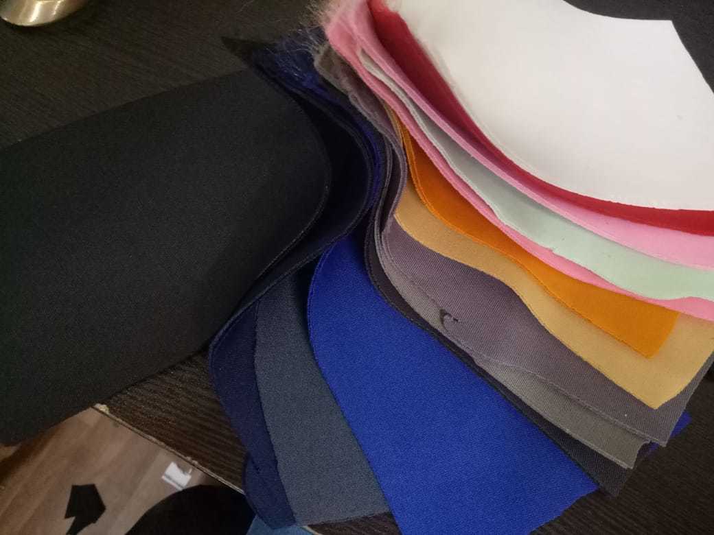Made To Color Polyester Plain Sandwich Scuba Fabric