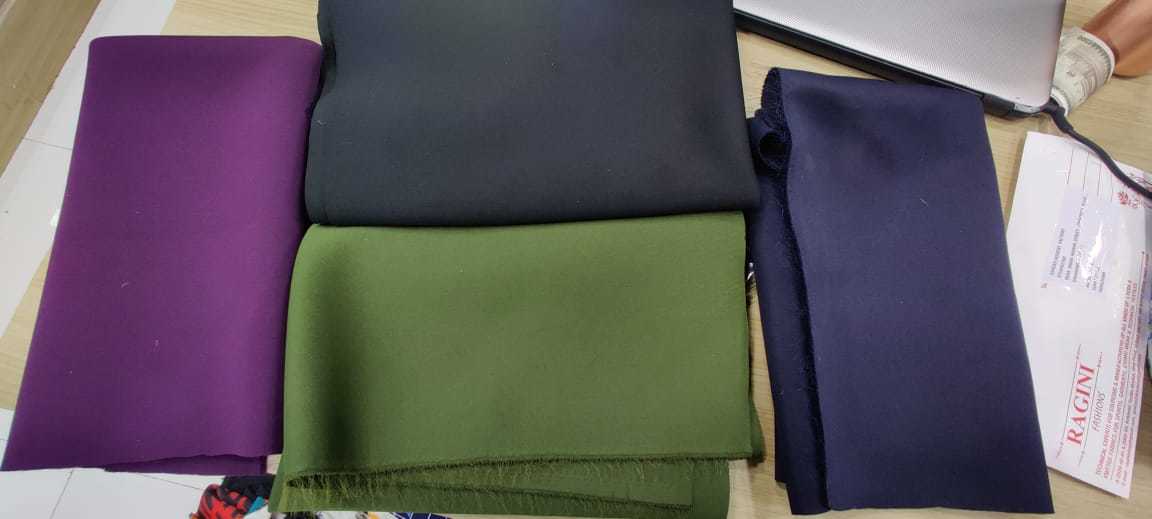 Made To Color Polyester Plain Sandwich Scuba Fabric
