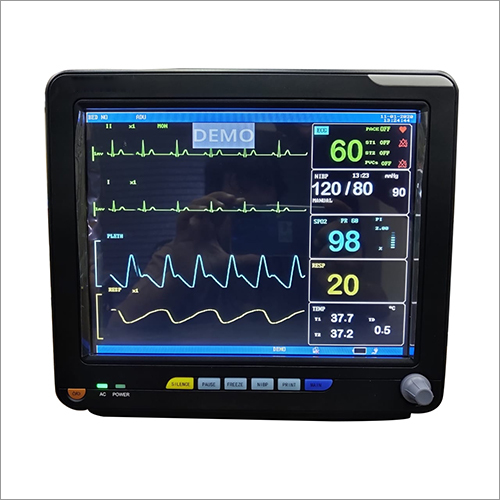 Multi Para Monitor - Steel Body, Semi-Automatic Operation | Lightweight, Portable, Rechargeable Battery, Adjustable Data Color Display