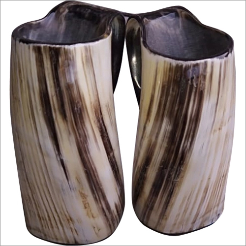 Polishing Medieval Viking Drinking Horn Mug