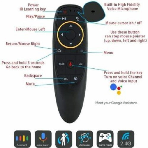 Black G10 Voice Remote