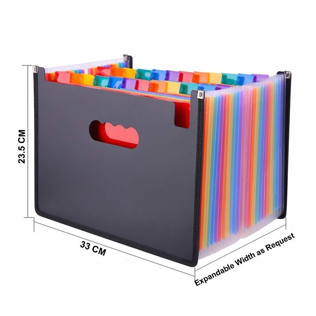 24 Pocket Rainbow Expanding Folder
