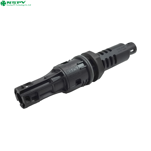 1500Vdc 50A Solar Panel Fuse Connectors Male Connector Ip68 Waterproof With Tuv Certificate For Combiner Box - Color: Black