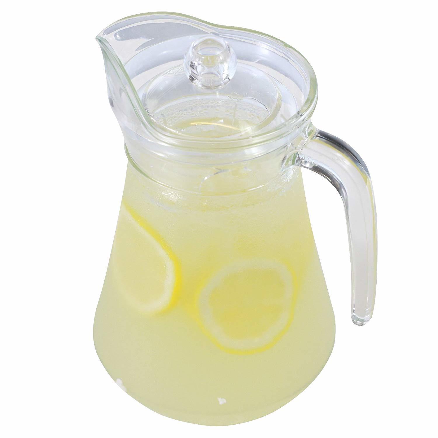 Glass Jug - Premium Borosilicate Glass 1.5 Liter Capacity Clear Durable And Heat-resistant Design