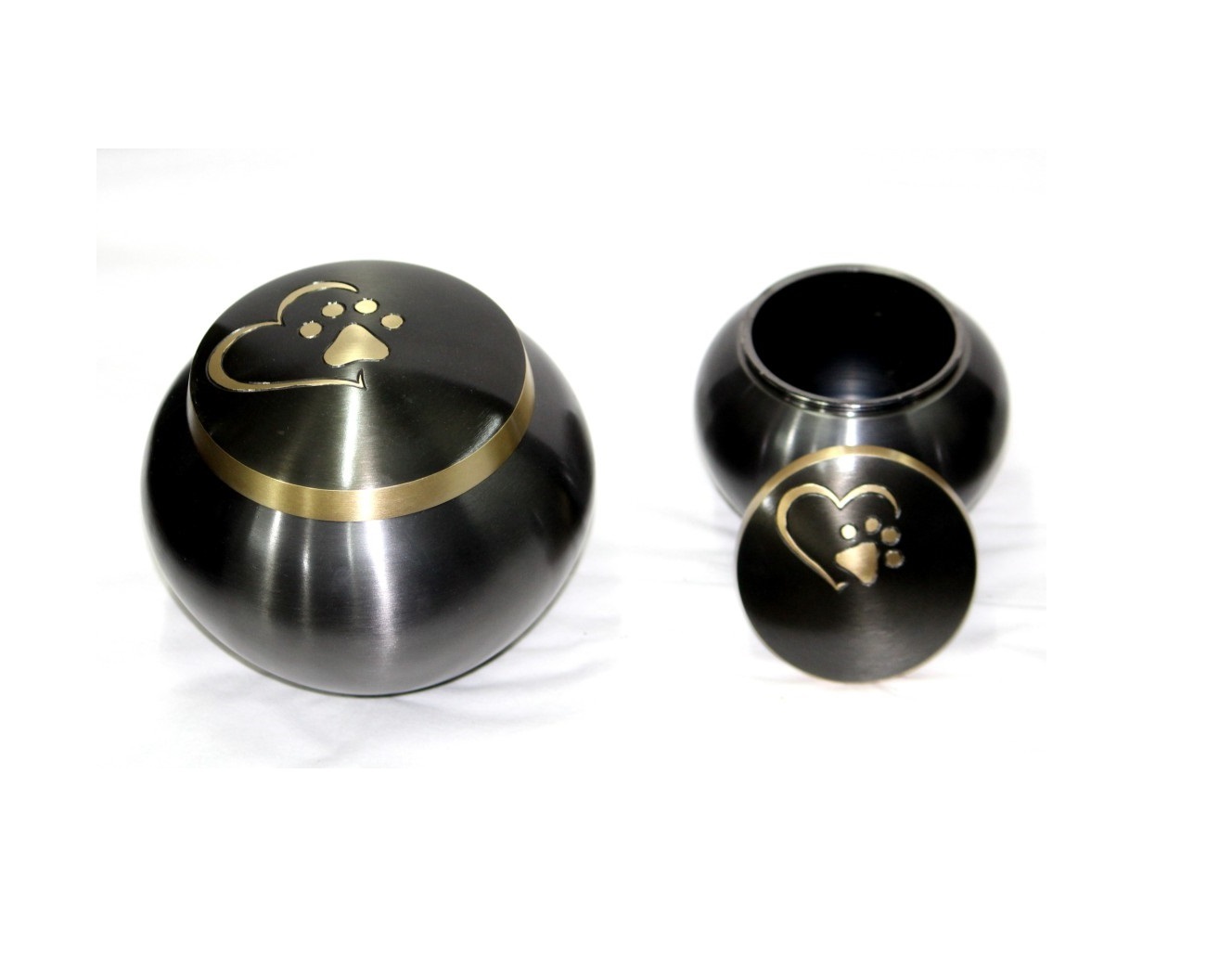 Heart And Paw Print Urn