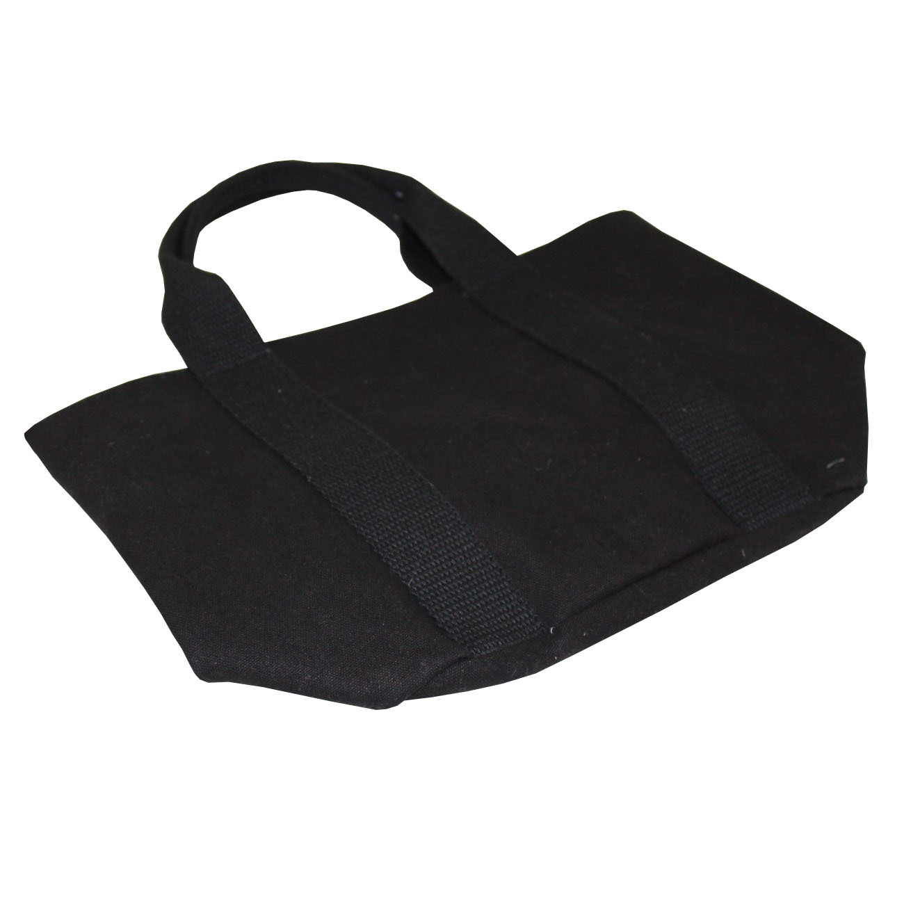 Customized Web Handle Inside Stripe Lining 12 Oz Dyed Canvas Hand Bag