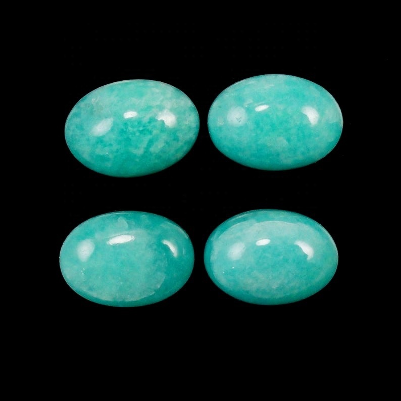 10x12mm Amazonite Oval Cabochon Loose Gemstones Grade: Aaa