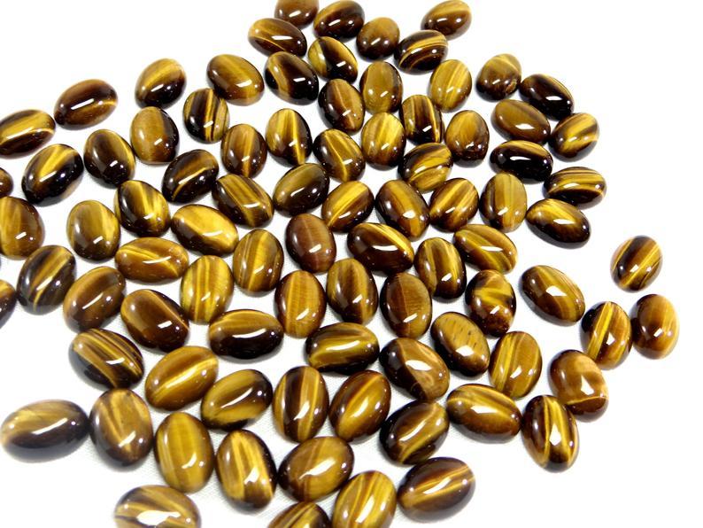 Tiger Eye Oval Cabochon - 7x9mm | Aaa Quality, Natural Brown Gemstone, Excellent Cut