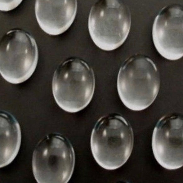 10x12mm Crystal Quartz Oval Cabochon Loose Gemstones Grade: Aaa