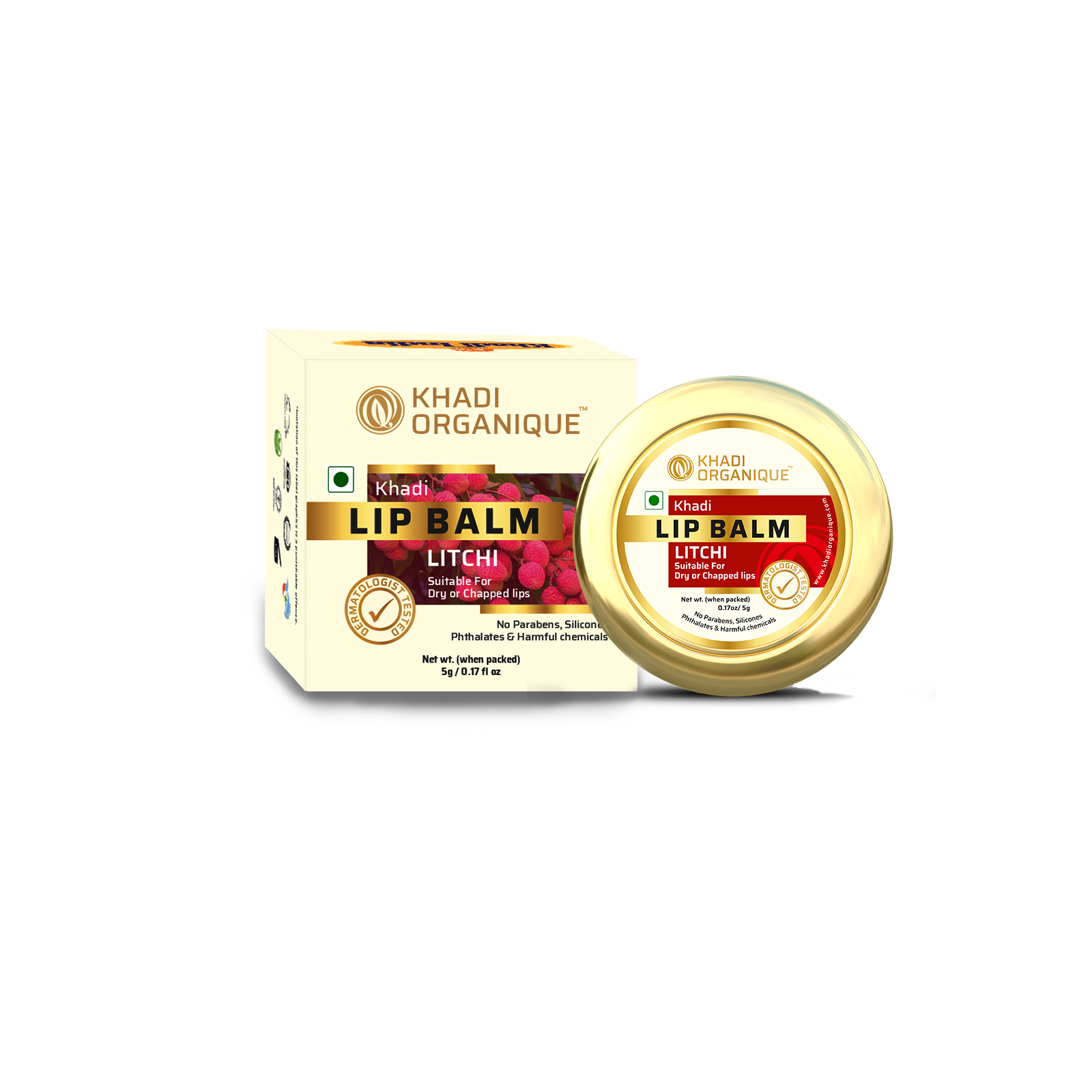 Lychee Lip Balm - 5 Gm, Shea Butter Blend | Heals Chapped Lips, Softens, Vitamin C Rich