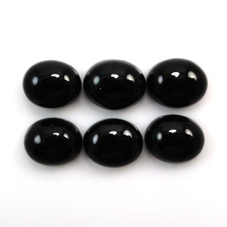 Black Onyx - 10x12mm Oval Cabochon Loose Gemstone | Aaa Quality, Natural Stone, Excellent Cut