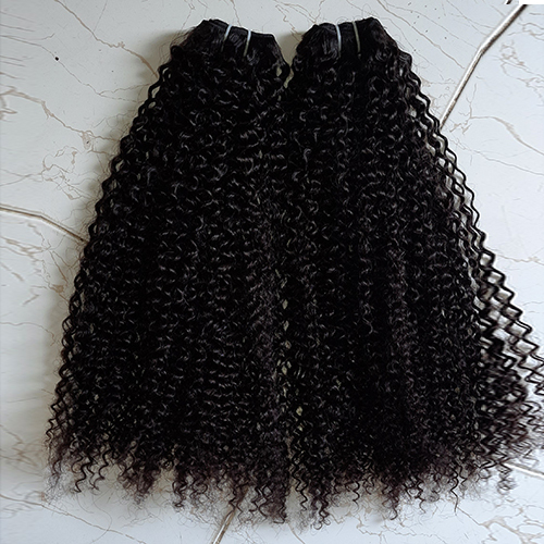 Machine Weft Kinky Curly Hair