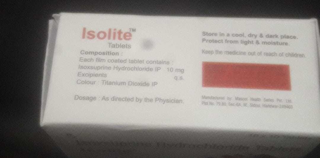 Isolite Tablets General Medicines