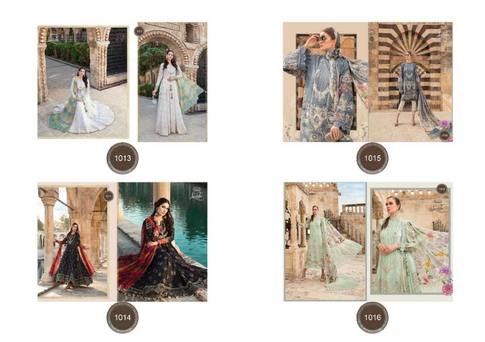 Multi Color Levisha Maria B Lawn Collection Vol 2 Lawn Cotton Print With Embroidery Pakistani Suit Catalog