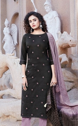 Multi Color Manas Fab Delight Vol 3 Chinon Silk With Embroidery Work Kurti With Bottom Catalog