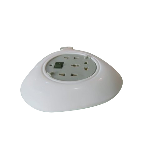 Electric Flex Extension Board - Off White, 3 Way Pin Type, Insulated Copper Wire Cord for Residential and Commercial Usage